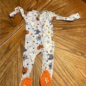 Posh Peanut Halloween Ghost and Pumpkin Footie